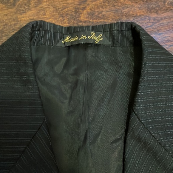 Coat Black with lines Mezzanotte size 14 - Picture 4 of 7